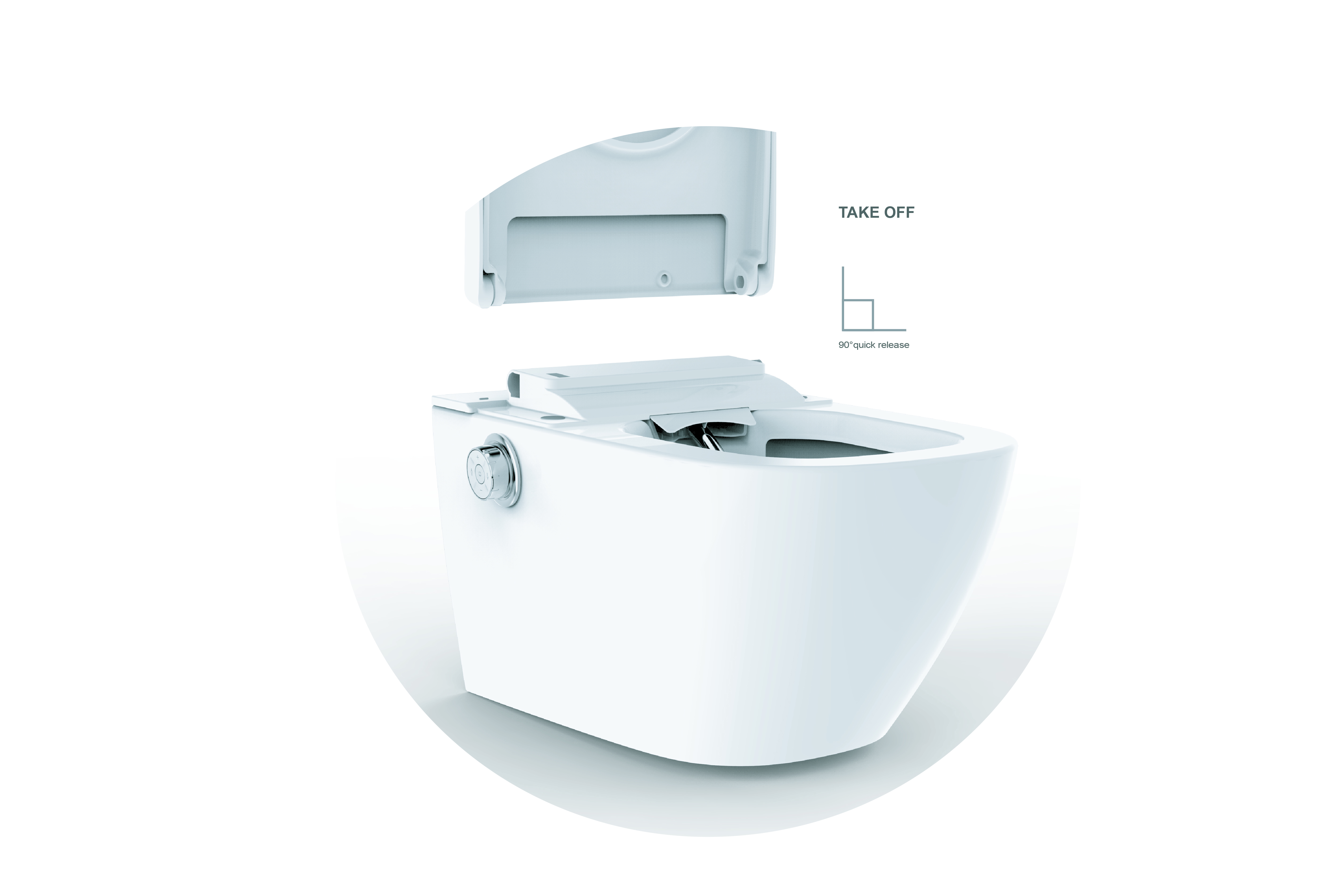Popodusche® PRO 2.0 Wand Dusch WC